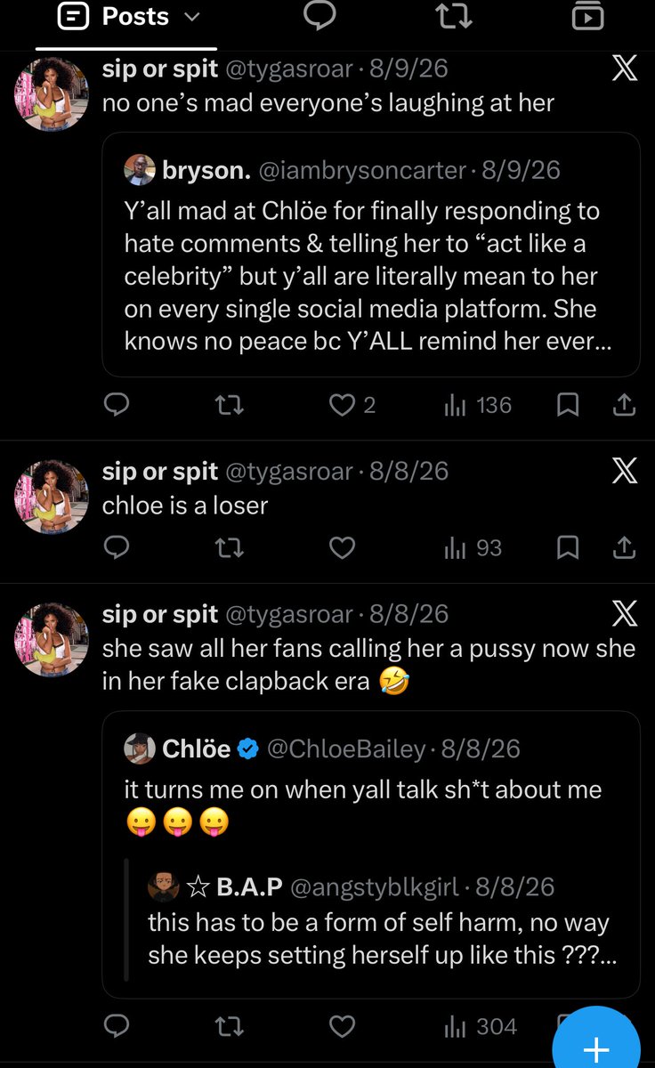 movemizzy's tweet photo. Ppl that don’t like Chloe can never shut up about her. I’m convinced she’s giving this account sleepless nights https://t.co/9yrI8dXJVK