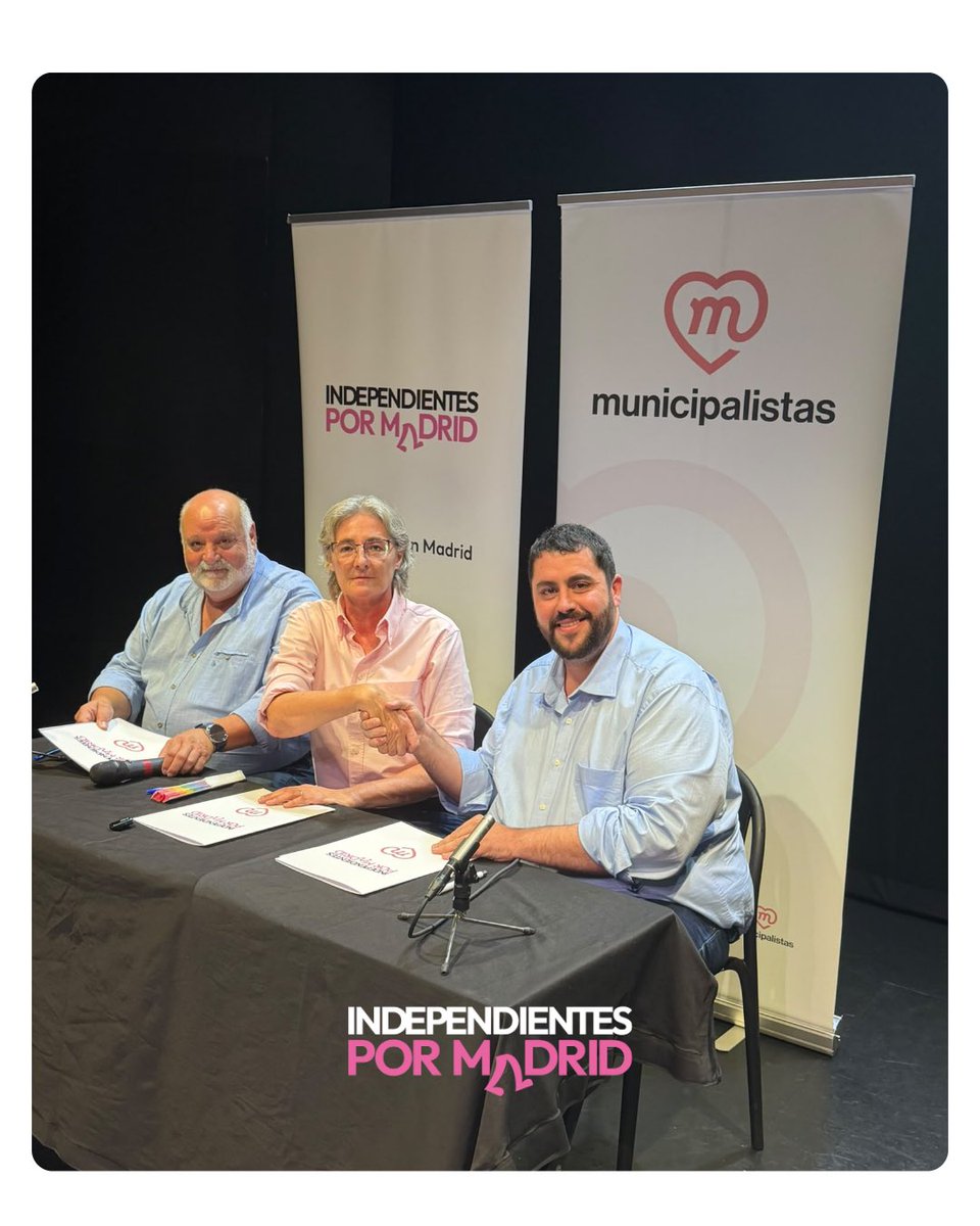 indepenMadrid's tweet photo. 🤝 Una jornada para sumar, escuchar y compartir.

Todo un éxito del encuentro y la participación de quienes apuestan por una política municipal centrada en la gestión y en los vecinos.

Gracias.

#independientespormadrid #municipalismo #madrid #centradosenmadrid #politicalocal https://t.co/xC3wmyTrhy