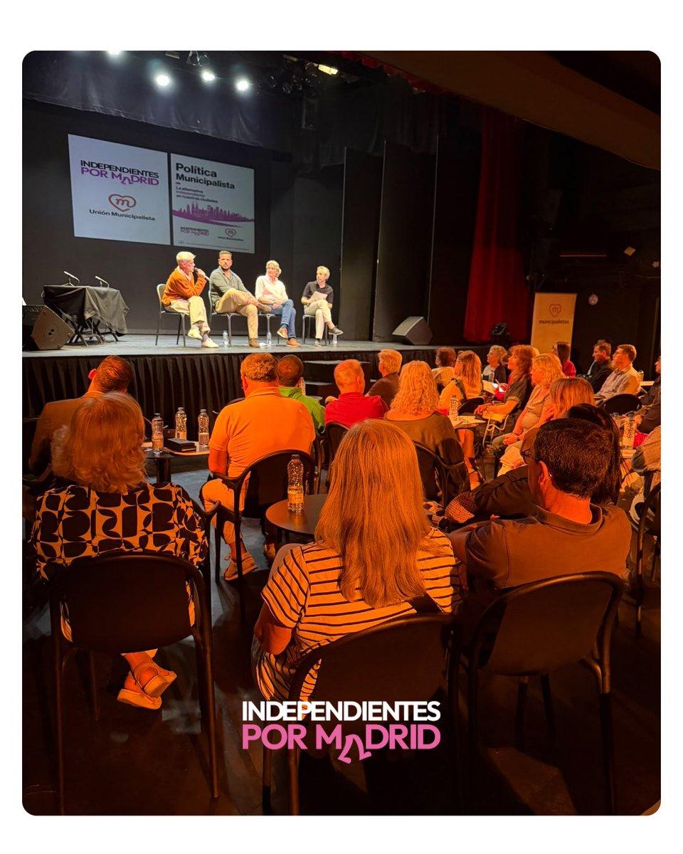 indepenMadrid's tweet photo. 🤝 Una jornada para sumar, escuchar y compartir.

Todo un éxito del encuentro y la participación de quienes apuestan por una política municipal centrada en la gestión y en los vecinos.

Gracias.

#independientespormadrid #municipalismo #madrid #centradosenmadrid #politicalocal https://t.co/xC3wmyTrhy