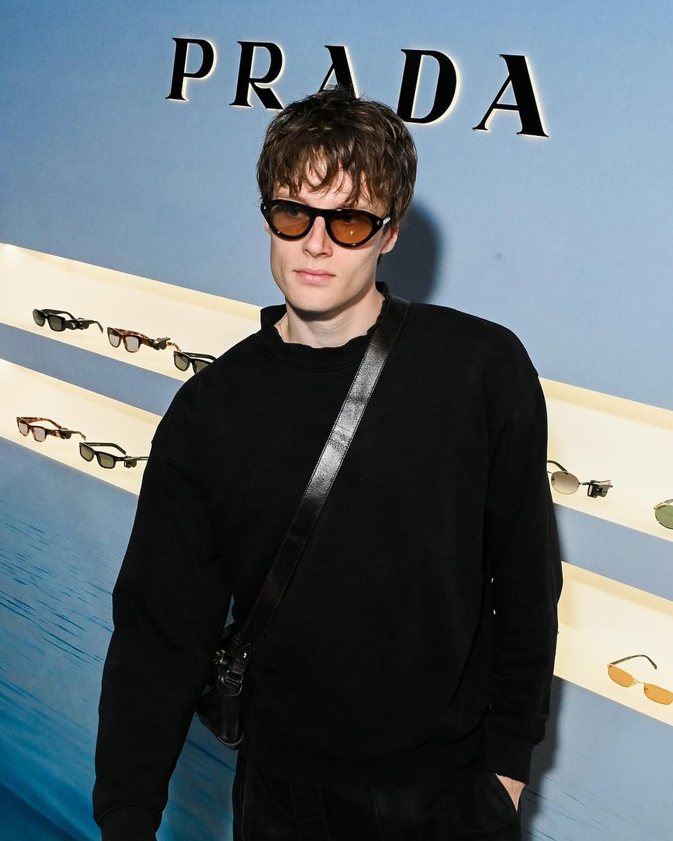 HaroldWalkotu's tweet photo. Bespectacled in a Prada x Liberty London  ad https://t.co/DrixuvuypJ