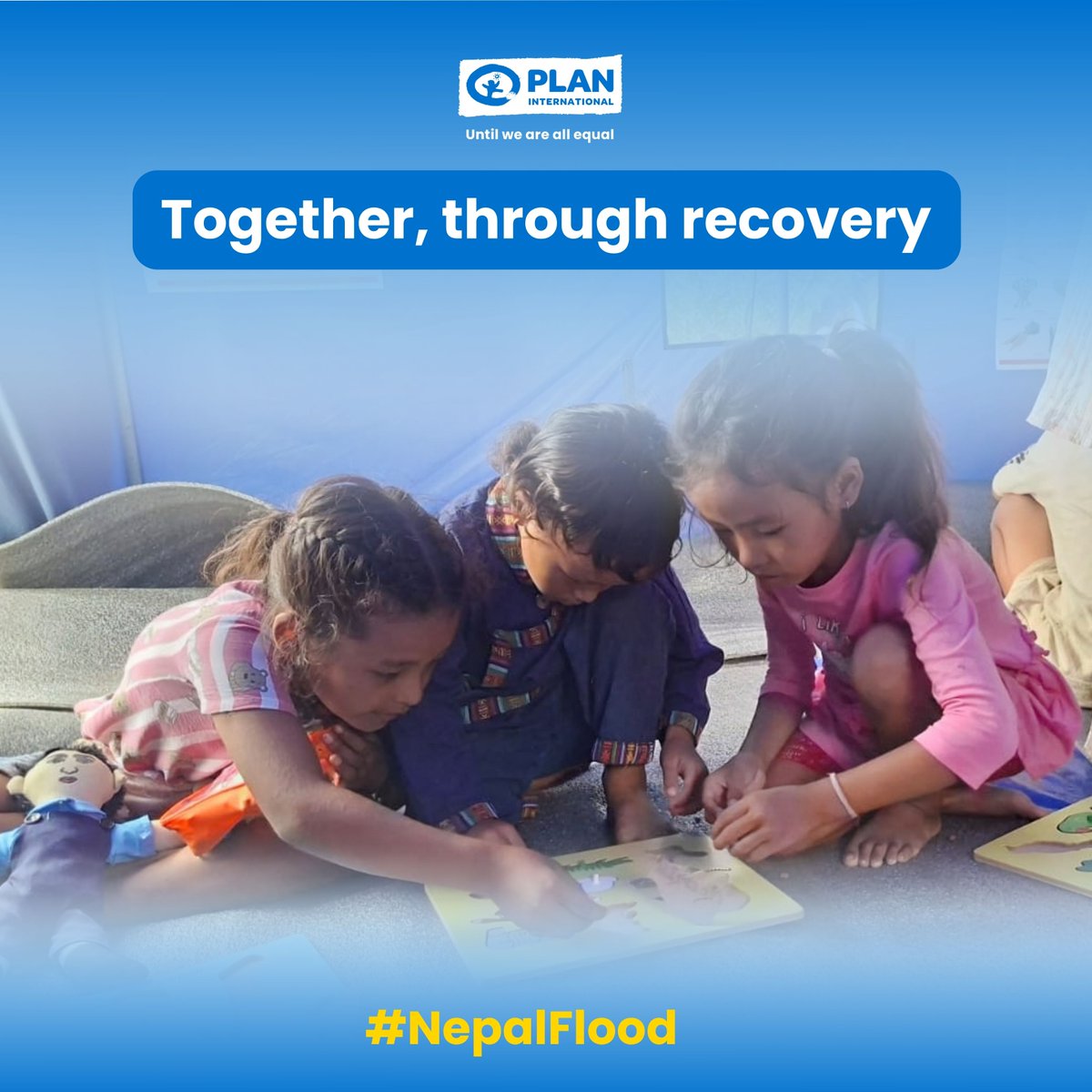 PlanAsiaPacific's tweet photo. Nearly a month after the floods, Plan International Nepal  continues to stand alongside affected communities across Nepal, supporting children and families as they recover and rebuild.
#PlanInternational #PlanInternationalNepal #NepalFloods #FloodResponse #EmergencyResponse https://t.co/qQDKZO3V0V