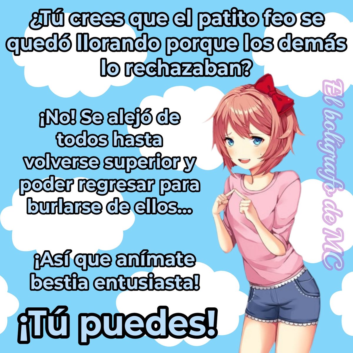 ElBoligrafoDeMC's tweet photo. #DDLC #Memes #DokiDokiLiteratureClub https://t.co/A07AKT0S06