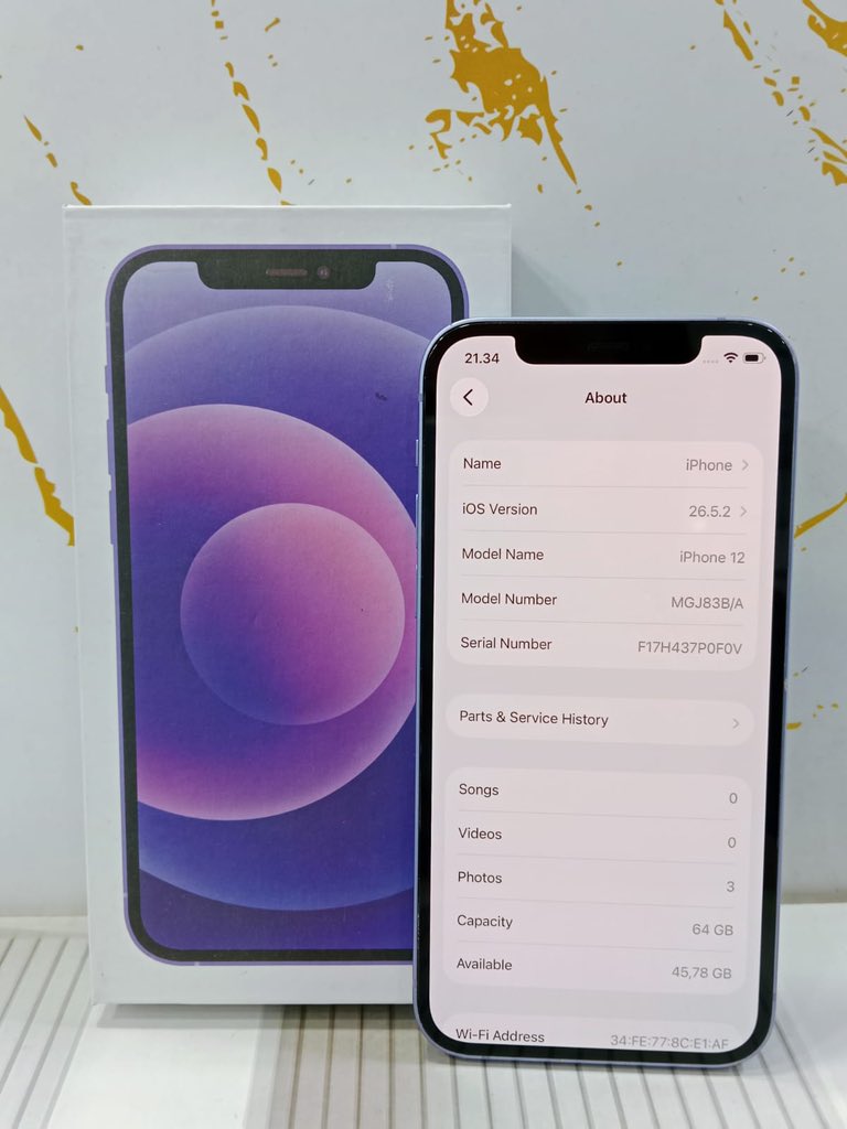 zndy44__'s tweet photo. iPhone 12 64GB Purple Inter All Operator
• Fullset
• BH 79%
• Face ID &amp; True Tone On
• Lecet pemakaian wajar
• Semua fungsi normal
• Siap pakai

Bogor | COD | Bisa Tukar Tambah | Rekber Shopee 1,11% | WA: 0895364323338
#wts #zonauangㅤ #zonajajan https://t.co/oO8kRv8h5d