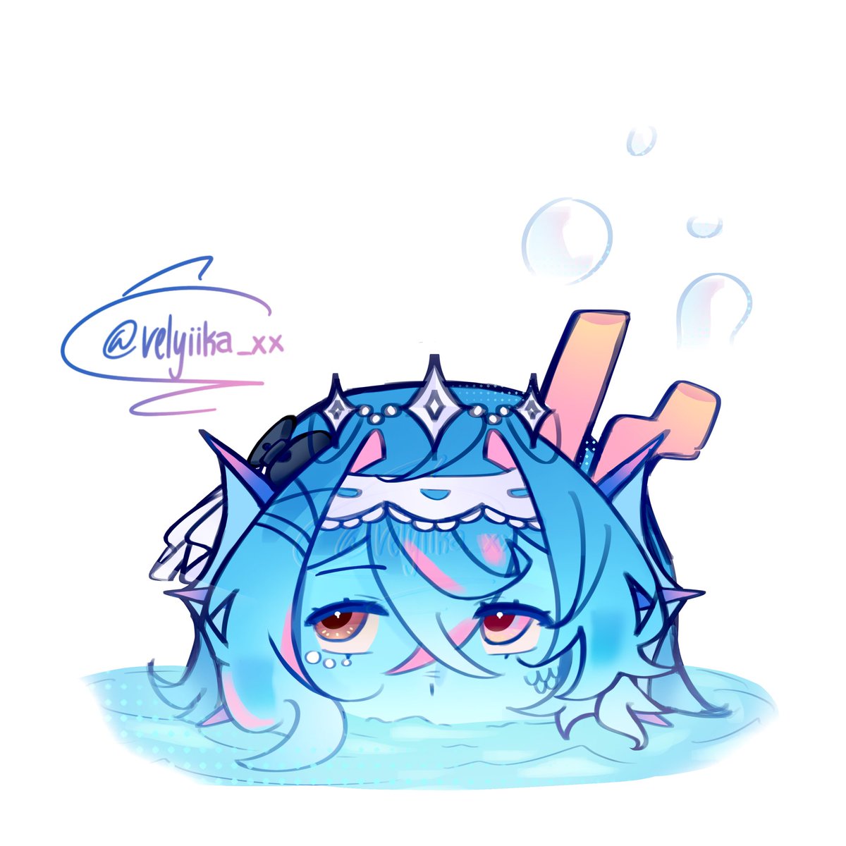 velyiika_bored's tweet photo. So what if I told you I draw more Dol9hin👀👀

Im to lazy to draw the tail so um yeah 
#dol9hinfanart #dol9hin https://t.co/zkWWo7Nin7