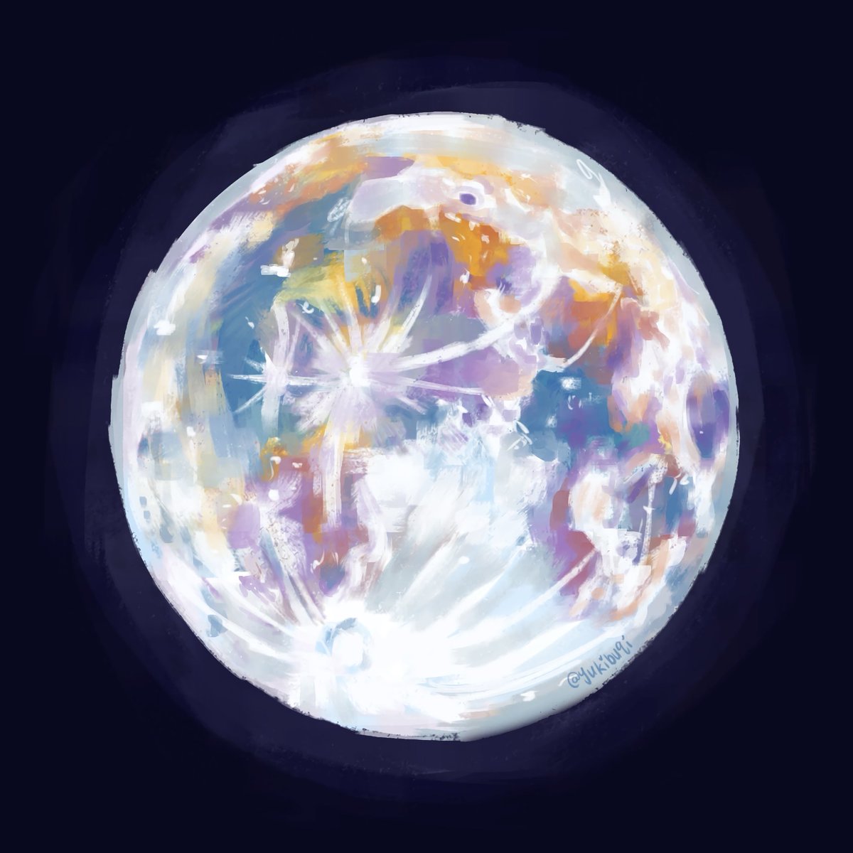 yukibuqi's tweet photo. happy international observe the moon night #moon https://t.co/le4JuBlCnL