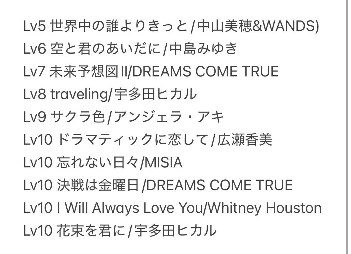 no_kin86's tweet photo. 9月20日 千鳥の鬼レンチャン
歌心りえ 歌唱曲予想
 #鬼レンチャンサビカラ予想部 https://t.co/jfT5NSzmzm