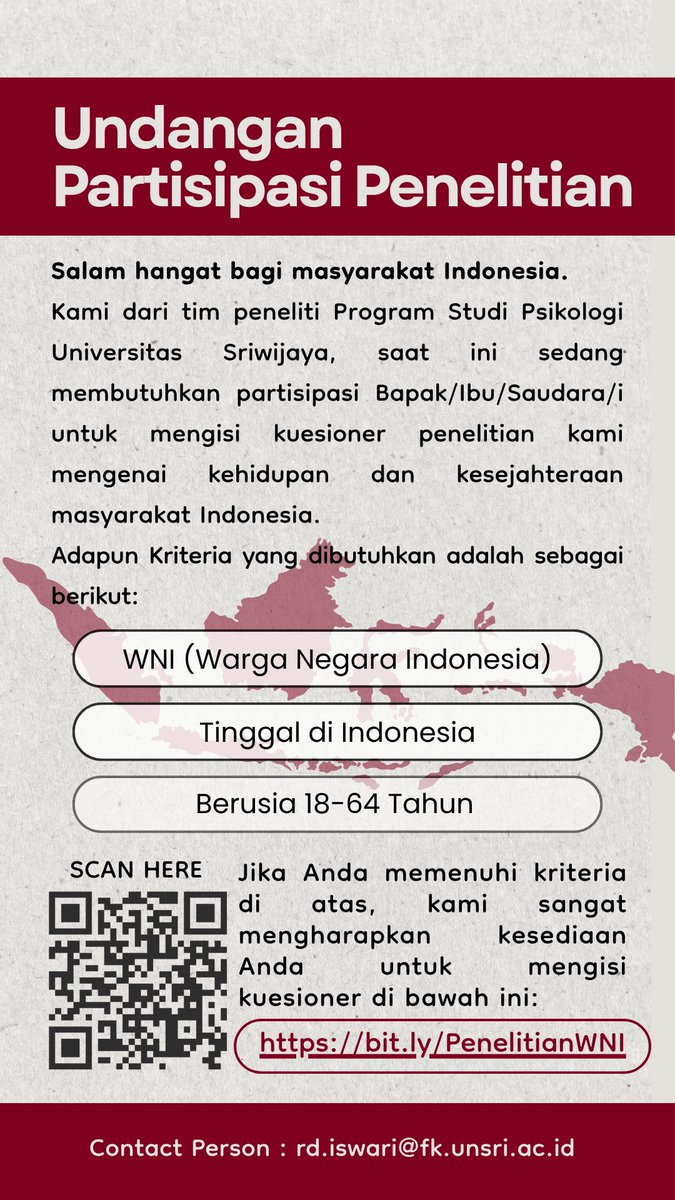 staratav's tweet photo. ✨️UNDANGAN PARTISIPASI PENELITIAN✨️

Halo semuanya sebagai sesama WNI yang tinggal di Indonesia, mohon bantuan dan partisipasnya untuk penelitian kami. Dan tolong dibantu sebar yaa. Terima kasih banyakk💓

ini linknya yaa https://t.co/e8pFdvVqM3
#wargabantuwarga https://t.co/00CXLpB763