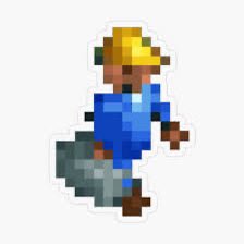 Kenny1993NL's tweet photo. 🔵🟡 Een mecanicien poppetje, bekend uit RollerCoaster Tycoon 🧰🎢⬇️ #RCT #RCT2 #nostalgie https://t.co/X0TObzobbH