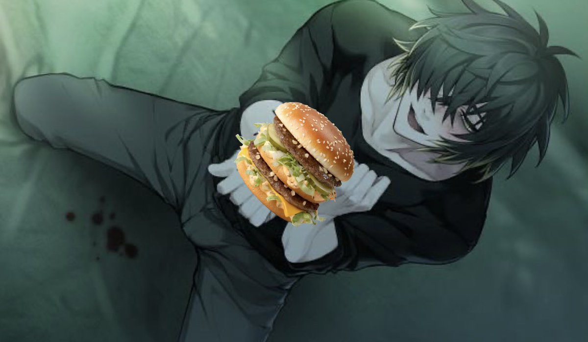 mrowwmeoww's tweet photo. Calm down nobody’s taking that burger from you !!! https://t.co/2jfJAxvVbp