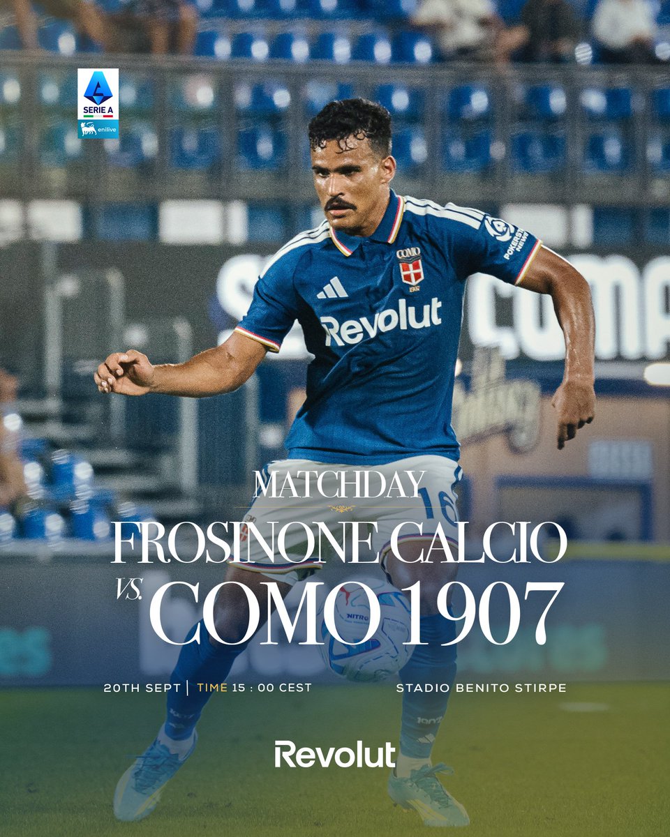 Como_TRR's tweet photo. ⚽️MAÇ GÜNÜ

🏆Serie A 5. Hafta
🆚Frosinone
🗓20.09.2026
⌚16.00
📺S Sport Plus
🏟Stadio Benito Stirpe https://t.co/d10JxlMPq9