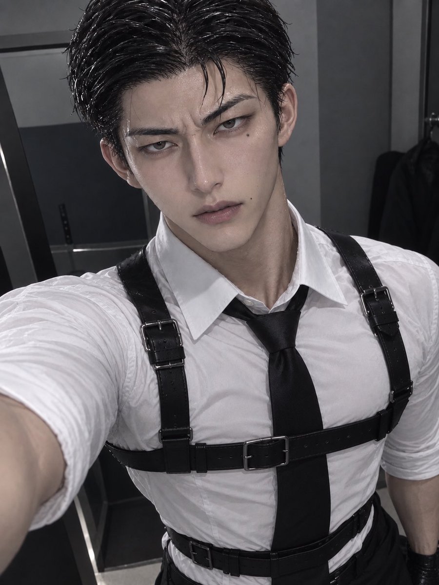 mrng0_o's tweet photo. 憧れて長門くんのリアル風やってもらったけどホクロの指示が難しいな
汗の光沢があれすぎてぼかした💦 https://t.co/8hzRFMIFcn