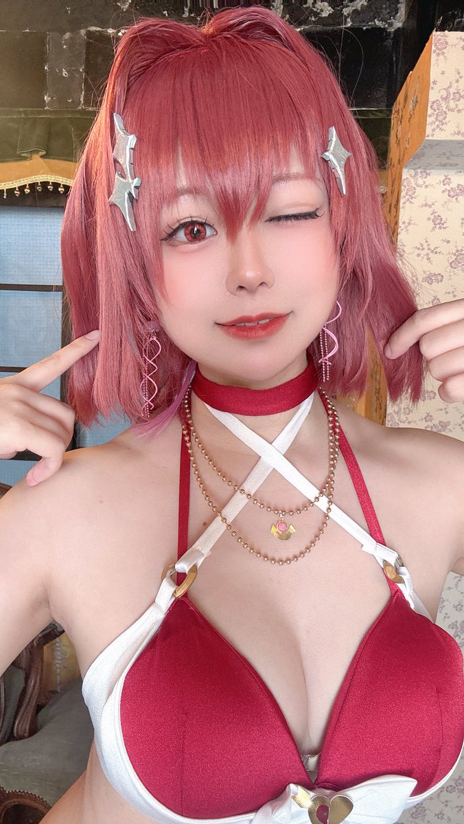 poison2mui's tweet photo. マリン新衣装
　クラゲ水着💓🪼

全部自作したよ🥰 https://t.co/b0M2RPmggI
