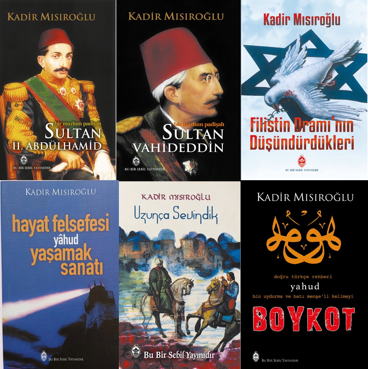 osiv_'s tweet photo. ÜSTAD KADİR MISIROĞLU'NUN 6 KİTABI BİRDEN YENİ BASKI YAPTI!

KİTAPLAR OSİVKİTAP'TA https://t.co/Ze4hZhnYFv
Aşağıdaki linklerden sipariş edebilirsiniz:

Doğru Türkçe Rehberi Yahud Bin Uydurma ve Batı Menşe'li Kelimeyi Boykot: https://t.co/nwjHPFXvGB
Bir Mazlum Padişah Sultan Vahideddin: https://t.co/hCxOYDNVEX
Uzunca Sevindik (Tarihi Roman): https://t.co/R58WyUnnLW
Hayat Felsefesi Yahud Yaşamak Sanatı: https://t.co/IJ2skqTPGH
Filistin Dramının Düşündürdükleri: https://t.co/XmzBmFQWNJ
Bir Mazlum Padişah Sultan II.Abdülhamid: https://t.co/90fi1AhOEt