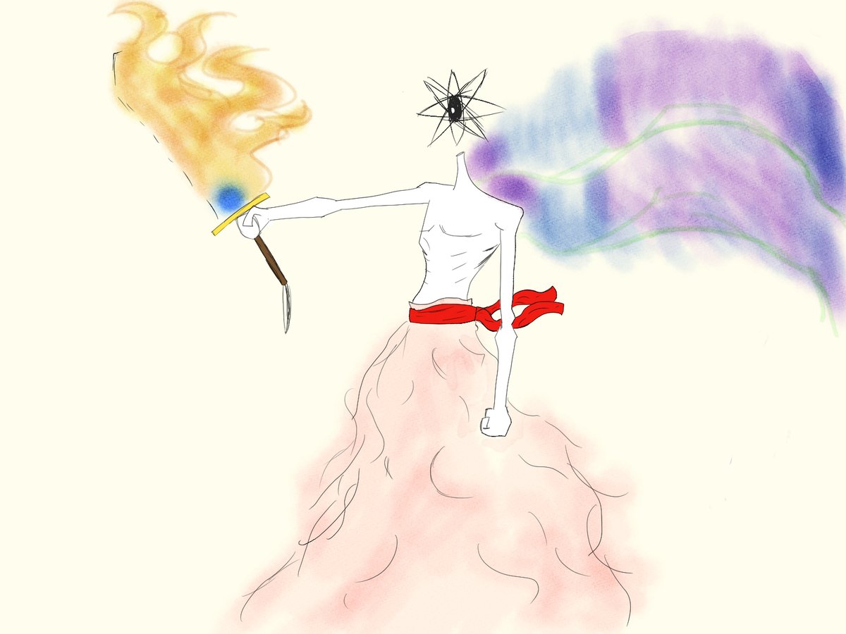 GandalfDaGay_'s tweet photo. Finished it, to be honest I don't know how to feel. The sketch had so much potential and I think my lack of experience with both color and digital art software in general ruined it. I'll keep practicing but I might just do sketches for a sec.
#artㅤㅤㅤㅤ https://t.co/US1RqQNJwq