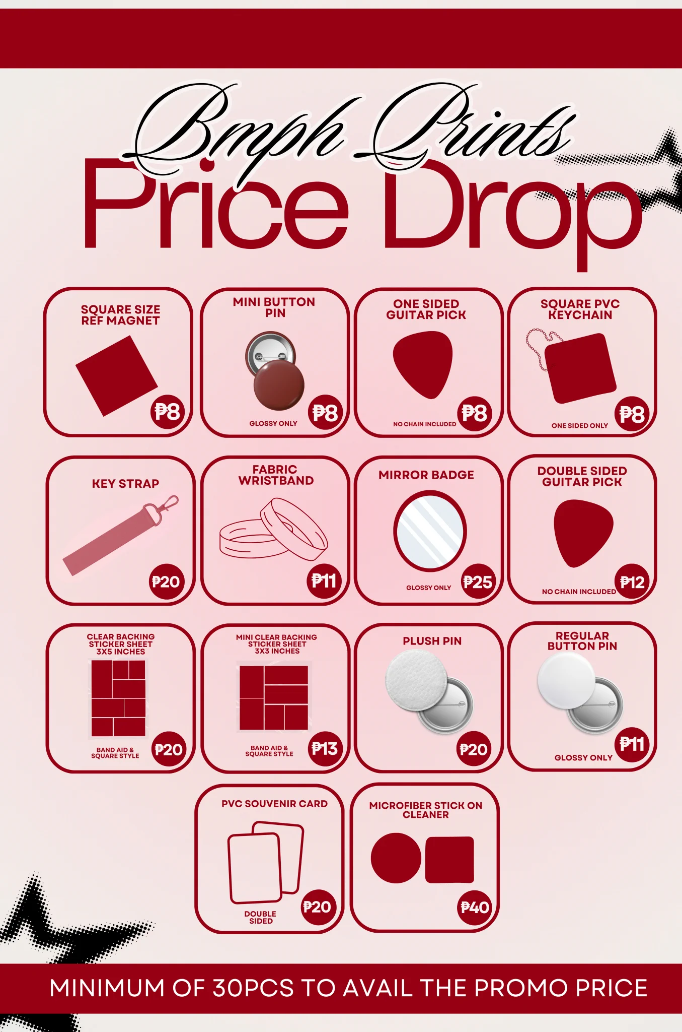 BMPH PRINTS • Slow reply on X: " September price drop •PAYO only to ...