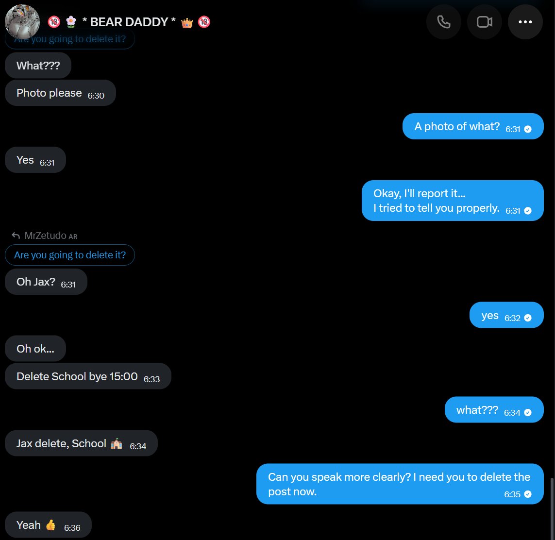 Zetudo18's tweet photo. I have never made this kind of post, this guy @hesen_ovan31887 posted the "FULL JAX VIDEO", and I told him I hadn't released it yet, free to the public, the thing is he starts telling me nonsense, mentioning PayPal money and making fun of me until he blocked me, and honestly it's super discouraging dealing with these things.