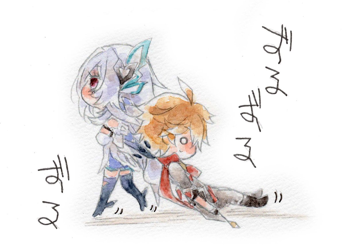 sskakerus's tweet photo. らくがき。弟子の運び方
#tartaglia #skirk https://t.co/LPgzBNl0Pt