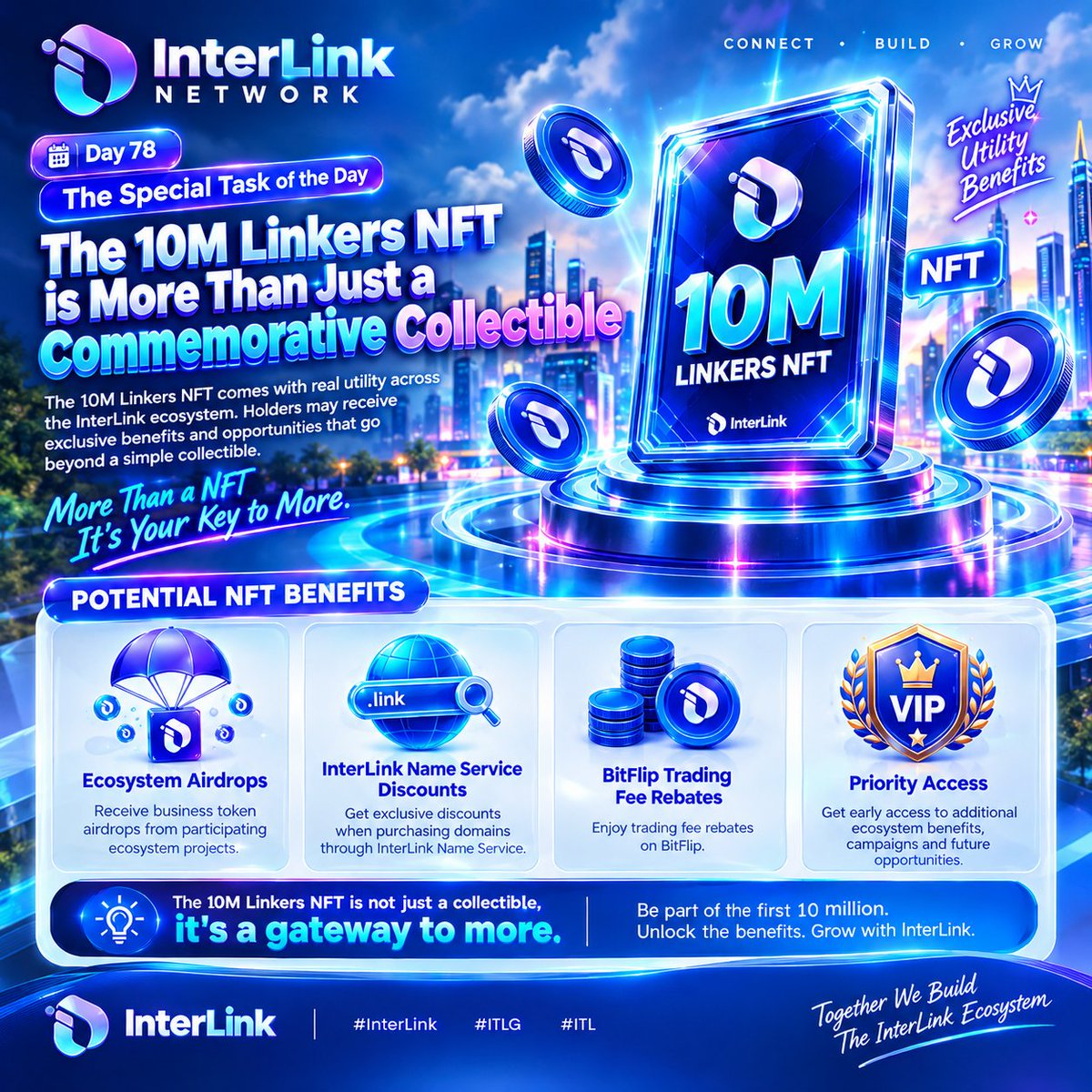 VaasuKadiri94's tweet photo. The 10M Linkers NFT is not just a collectibleโit's a gateway to more, Linkers!๐
โ#InterLink #ITLG #ITL #CommunityFirst #Web3Community #BuildingTogether https://t.co/tJp96nvOjb