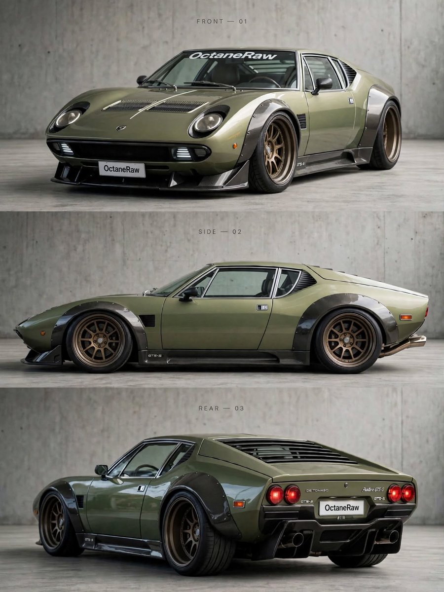 OctaneRaw's tweet photo. Customized - De Tomaso Pantera 🫒 https://t.co/FYWn4sZNOK