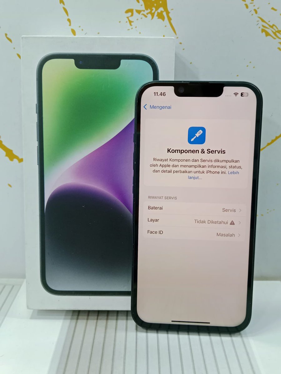 zndy44__'s tweet photo. iPhone 14 128GB Midnight iBox

• Fullset
• BH 78%
• Sudah ganti LCD
• Face ID Off, True Tone On
• Lecet pemakaian wajar
• Fungsi lainnya normal
• Siap pakai

Bogor | COD | Bisa Tukar Tambah | Rekber Shopee 1,11% | WA: 0895364323338
#wts #zonauangㅤ #preloved https://t.co/7wAyE7Z7yi