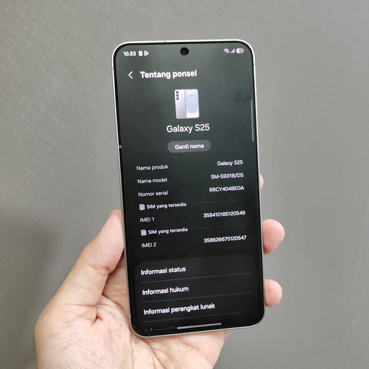zndy44__'s tweet photo. Samsung S25 12/256GB Like New

• Fullset
• Kondisi mulus, no minus
• Semua fungsi normal
• Bonus batok charger Samsung Ori
• Bonus case
• Sudah terpasang hydrogel

Bogor | COD | Bisa Tukar Tambah | Rekber Shopee 1,11% | WA: 0895364323338
#wts #zonauang https://t.co/dUMCaDDP1S