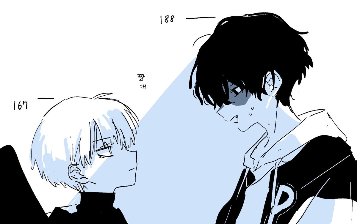 satsuki212's tweet photo. 대조적인 두 사람 https://t.co/7gYpY5dPax