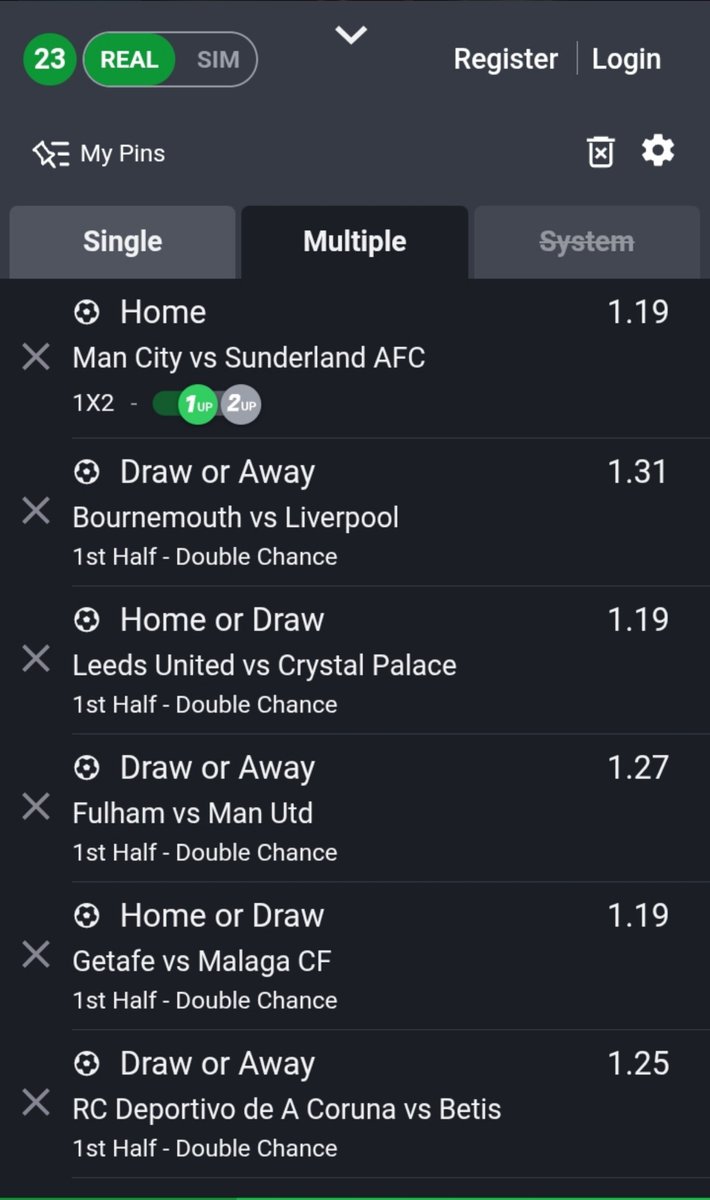 nflnigeria's tweet photo. W0HBF6 booking code
#code 
Sunday games on #sportybet #realmadrid #madrid
#Laliga #Liverpool  #manchesterunıted #manchestercity Man u man City Real Madrid 
#epl https://t.co/IjR3Jw0n6n