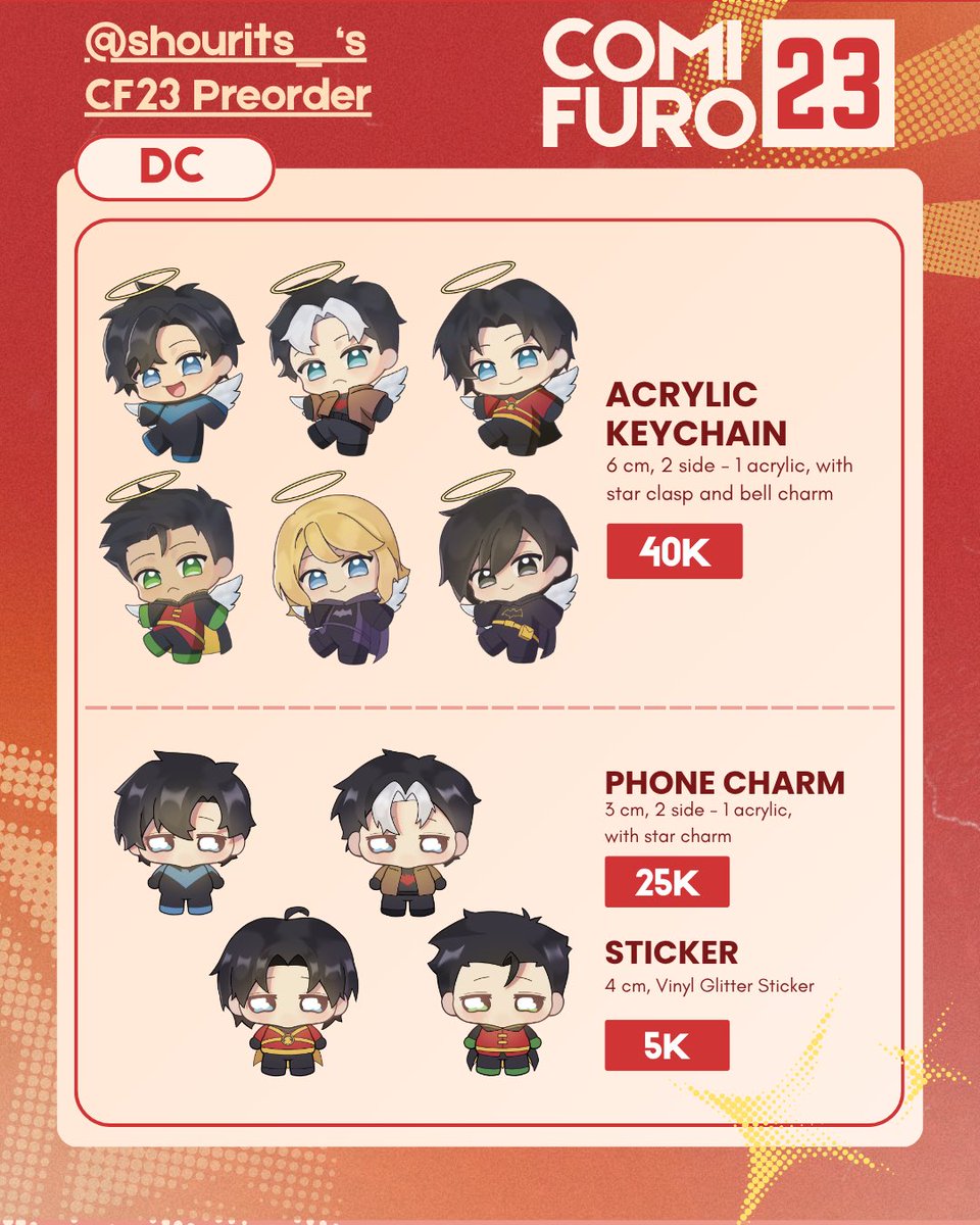 shourits_'s tweet photo. [❤️ &amp; 🔁  are appreciated!!]
My very small #CF23 PO is open!
🗓️ : 20 September - 30 September 2026
📍 : Both days, booth number S - 12 [ Lone Stargazers ]
✉️ : Pick up &amp; Mail order (local)
🫶 : DC, Resident Evil, HSR (Renheng Only)
🔗 : below!!

#cf23 #cf23catalogue #comifuro23 https://t.co/NIYMbIDKZN