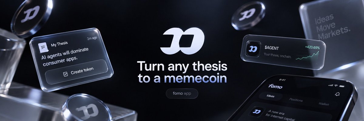 ThesisPad's tweet photo. The launchpad lives inside fomo

Find a coin
Write your thesis
Tag @ThesisPad

@ThesisPad Create $COINNAME ticker $TICKER

The coin gets created and listed automatically

0x7659fe10b4aa14413f560b77b332085209fa8dda https://t.co/8fdQVu29np
