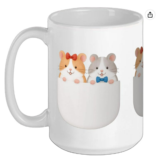 Kogetsu1610's tweet photo. Pocket Peek Hamsters, Cute Hamster Friends Illustration Ceramic Mug, 15ounces

👇 Find out more here
🔗 [https://t.co/CTz3DcrKXW]

#Hamster #CuteIllustration #AnimalArt #OriginalArt #GalleryKogetsu https://t.co/Xh6jgPRuna
