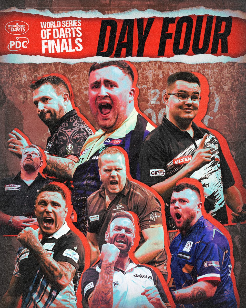 OfficialPDC's tweet photo. Finals Day. Amsterdam. 👀🇳🇱

Eight players remain at the World Series of Darts Finals - who will leave the AFAS Live as champion?!

📺 https://t.co/Xmxpvc1Nh5
#WSODFinals https://t.co/RXnj2d4Mpi