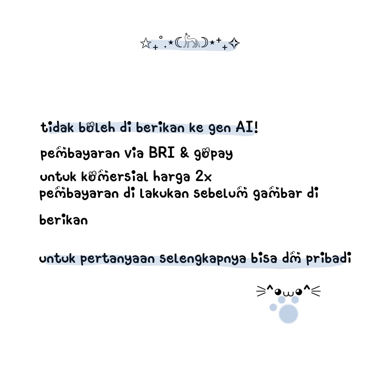 QudsiyaFat11349's tweet photo. [OPEN COMMISSION Indo only]
🔁 and ❤️ are appreciated!

Untuk saat ini buka 4 slot

Kindly mention after DM💬 https://t.co/LdcqNdalNZ