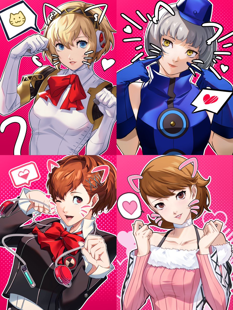WanderstillArt's tweet photo. Perso-nyaa 3 🐱

Nyaa-igis
Eliz-nya-beth (really pushing this one)
Koto-nyan 
Mew-kari

#persona #ペルソナ https://t.co/yfyk2ICclL