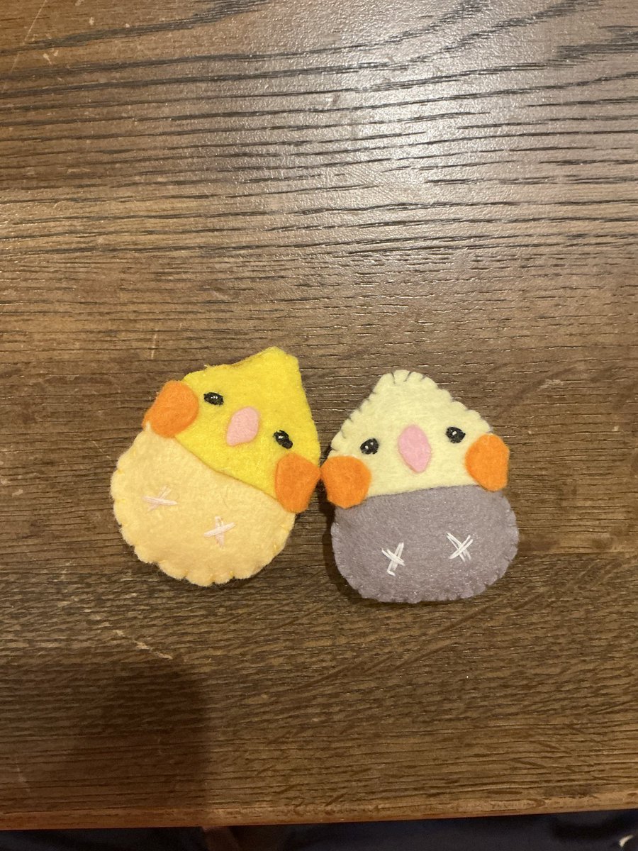 okamenookome's tweet photo. フェルト布でオカメインコ作りました❤️‍🔥
#オカメインコ　#インコ　#ぬいもの https://t.co/amK6tksicp