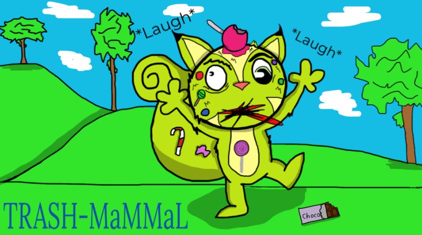 TrashDaMaMMaL's tweet photo. Happy Tree Friends!  (Nutty finds a chocolate bar) 🍫 
-----------------------------------
Quick sketch I made from one of my favorite characters from one of my favorite shows! https://t.co/SiB17soGsU