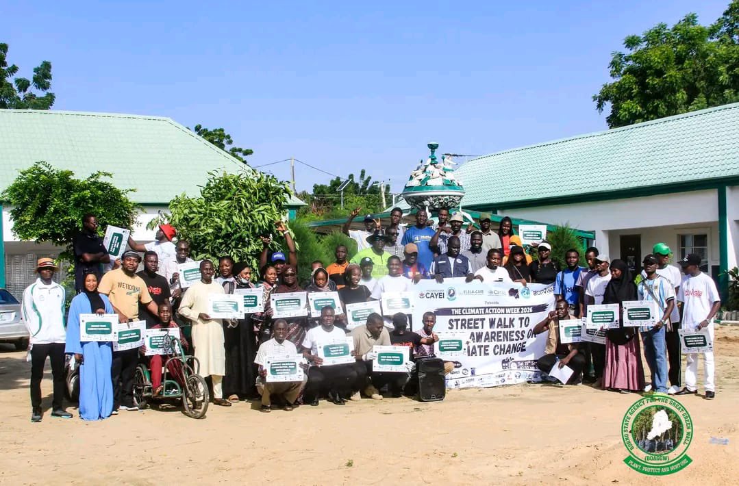 thwonderspeaker's tweet photo. Yesterday, we took climate action to the streets of Maiduguri as part of the Global Climate Action Week 2026. I joined young people, civil society organizations, government agencies, climate advocates, partner organizations for a Climate Action Street Walk.
#climatejusticenow https://t.co/o5f8IO7ACh