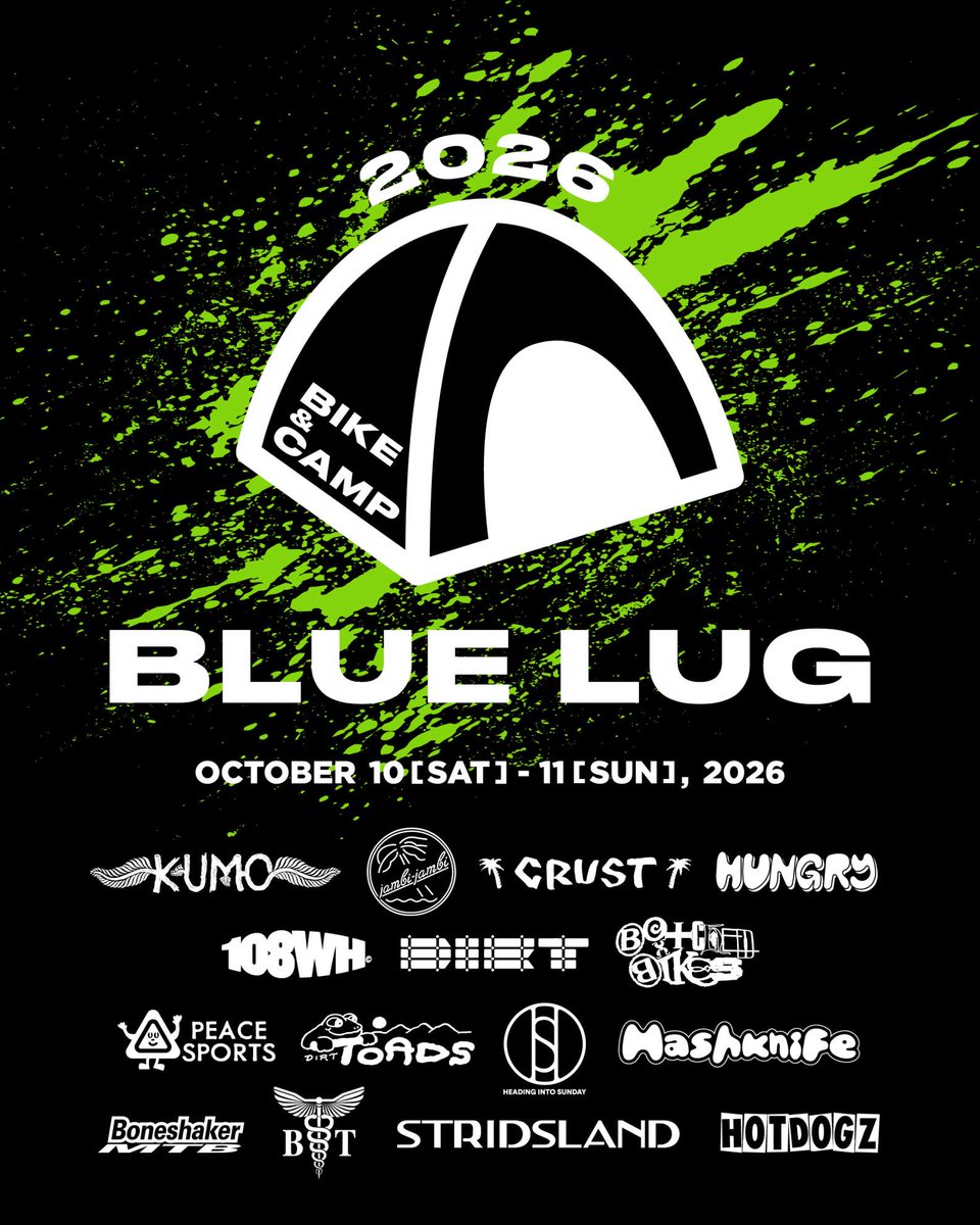 BLUELUG's tweet photo. 唐突ですが、10月10日(テントの日) 
=『BLUELUG BIKE&amp;CAMP』とします(!!)⛺️🚲

気候も良くなる季節に世界同時でバイクキャンプしよう！そんなムーブメン📢腕章代わりの特別仕様の△も作ったので是非計画を🙏！名だたるブランド/コミュニティも参加表明してくれて沸騰前夜🐳
https://t.co/1QInw30e7M https://t.co/XAEWHMmIfG