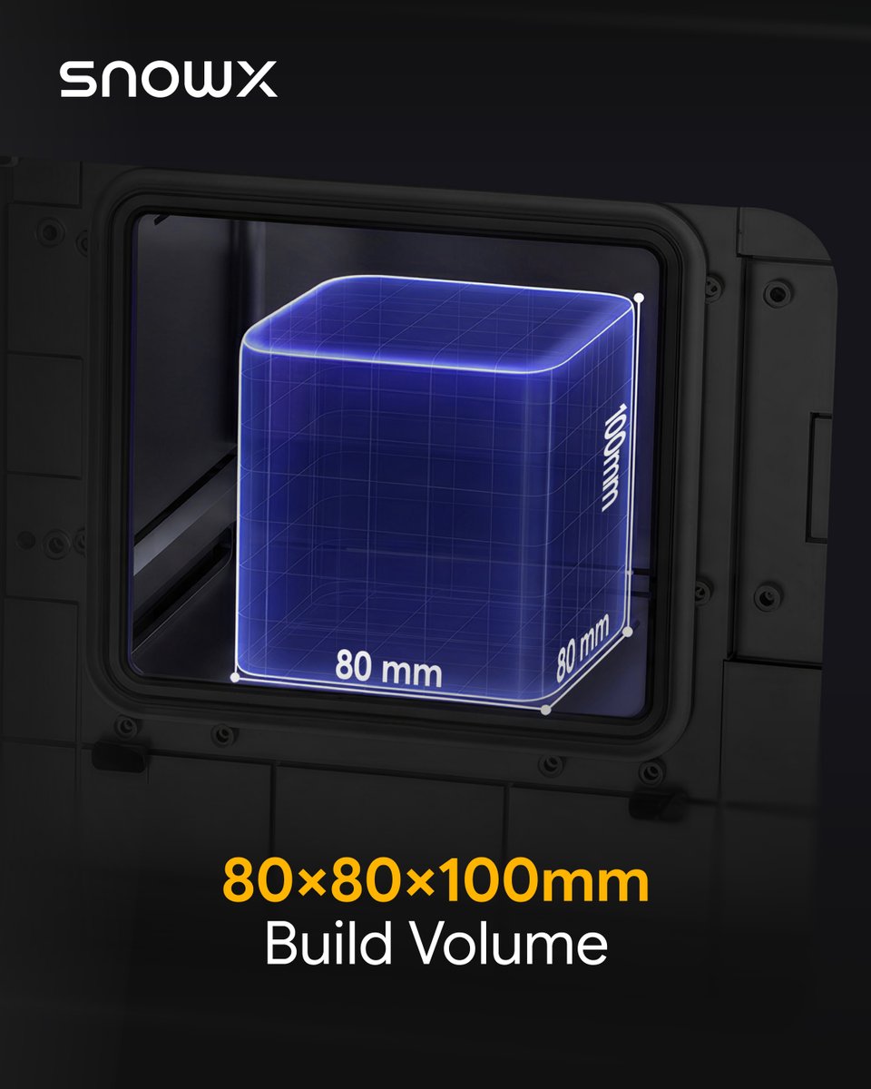 SnowX_Official_'s tweet photo. Your first desktop metal 3D printer — launching Q4 on Kickstarter.
• 80×80×100 mm build volume for your core creations
• One-click printing with free SnowPath
👉https://t.co/3EmM59BVYl
#SnowX #SnowPod #metalprinting #metal3dprinting #3dprinting #AdditiveManufacturing #SLM https://t.co/R6Os6gbJjN