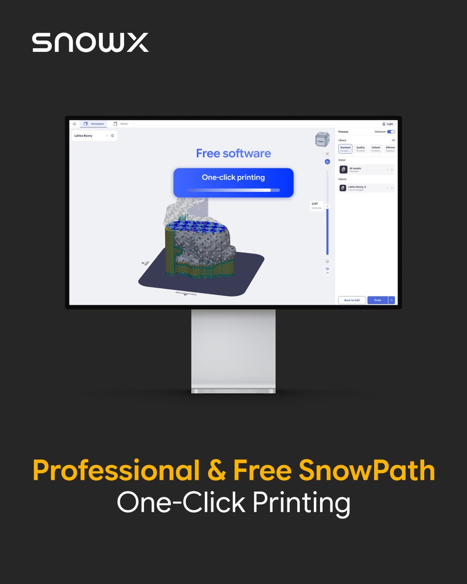 SnowX_Official_'s tweet photo. Your first desktop metal 3D printer — launching Q4 on Kickstarter.
• 80×80×100 mm build volume for your core creations
• One-click printing with free SnowPath
👉https://t.co/3EmM59BVYl
#SnowX #SnowPod #metalprinting #metal3dprinting #3dprinting #AdditiveManufacturing #SLM https://t.co/R6Os6gbJjN