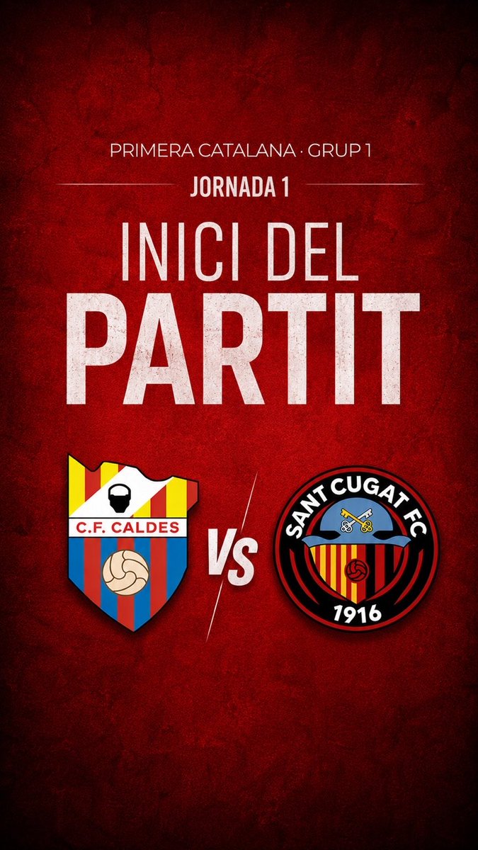 cfcaldes's tweet photo. Comença la lliga al municipal les Cremades! 🔥

❤️ Caldes de Montbui 0-0 @SantCugatFC  💙

#Elpoblequebull https://t.co/OlhGs38EQP