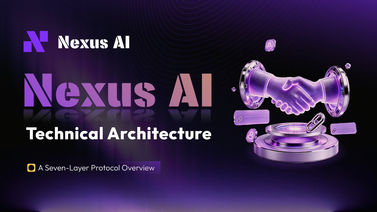 NexusAIGlobal__'s tweet photo. The NexusAI technology architecture constructs a complete technology loop, from physical computing power to application interaction, with each layer designed for AI-driven quantitative trading.⚡️

#NexusAI #AIQuantitativeTrading #Web3 https://t.co/JZsKYzI2Sv
