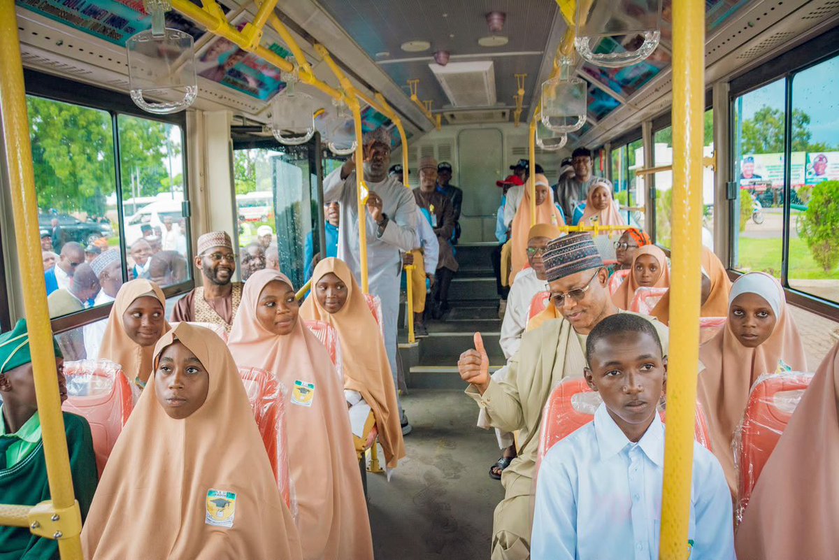 _hafsat_paki's tweet photo. KADUNA UPDATE: President Bola Ahmed Tinubu, GCFR has commended the Kaduna State Government’s FREE CNG mass transit programme under the leadership of Governor Uba Sani, CON describing the initiative as an example of the kind of intervention needed at the subnational level.

In a post on his official X account, President Tinubu specifically highlighted Kaduna’s deployment of 100 CNG-powered buses, which carried approximately 3.2 million passengers in their first year of operation, saving commuters more than ₦3.5 billion in transportation costs. Kaduna is currently the only state in Nigeria operating a free CNG mass transit programme of this nature.

The presidential recognition underscores the significance of Kaduna’s CNG mass transit programme as part of Governor Uba Sani’s broader efforts to deliver practical interventions that directly improve the welfare and living standards of residents.

#WorkingForKaduna
#VoteUbaSaniAgain