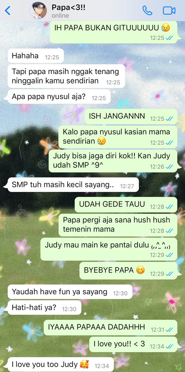 RegretJudith's tweet photo. Sebenernya mau bilang kangen papa tapi takut papa beneran nyusul kalo bilang. :_( https://t.co/xpOz9cizMb