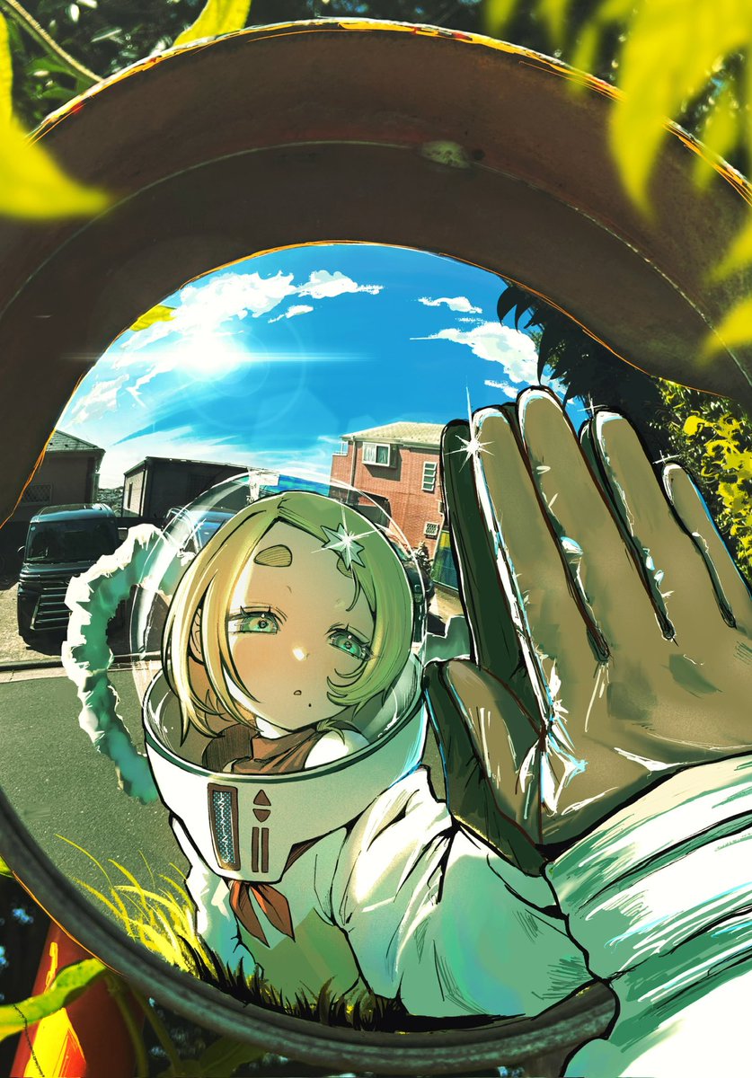 yako__kay's tweet photo. 現実世界を旅する宇宙少女の漂流記を描いています🚀
#5連休は掘り出し作家大収穫祭 
#シルバーウィークはフォロワーさんが増えるらしい https://t.co/TBdO5gXIWC