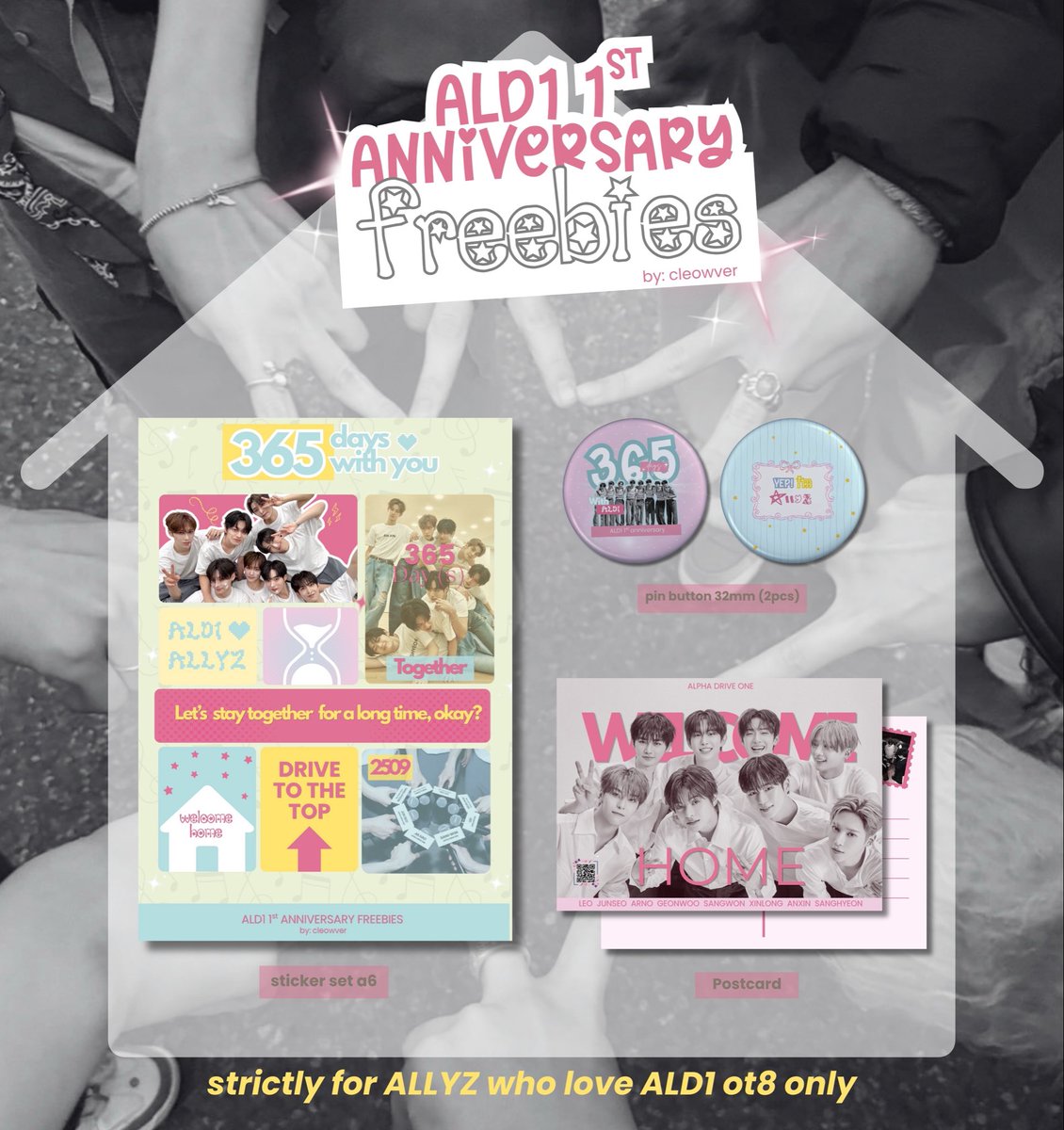 cleowver's tweet photo. .☘︎ ݁˖  365 days with ALD1 ₊˚.༄ 
— online freebies

♡ by gform
♡ rt &amp; likes are appreciated 
♡ link will open on 25/09 at 8pm WIB (24h)
♡ strictly for Allyz OT8 only (solostans who love all 8 members are welcome too)
♡ reply if you’d like to be tagged when the form opens) https://t.co/qUJPWuGXcZ