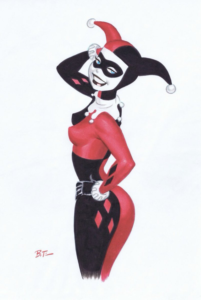 TheBatHome's tweet photo. Bruce Timm’s Harley Quinn remains one of the greatest character designs in DC animation. Simple, instantly recognizable and impossible to separate from the character. https://t.co/BGPX4rvyHq