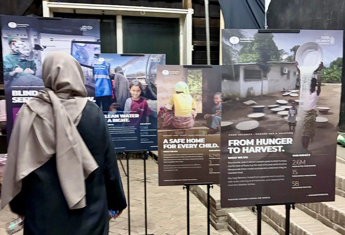 HFI1995's tweet photo. Exhibition of the work of @HumanityFirstNL at a ladies event in the #Netherlands https://t.co/LkGEj79PGJ