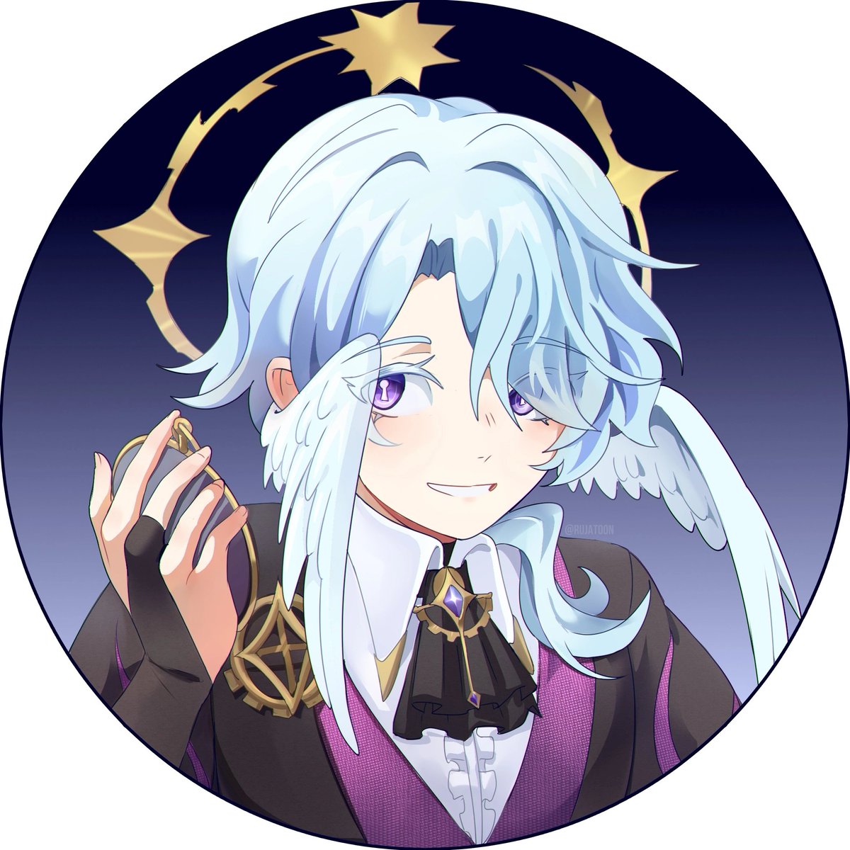 rujatoon's tweet photo. Misha halovian designed by @whitetearabbit https://t.co/aB23M1nNcc