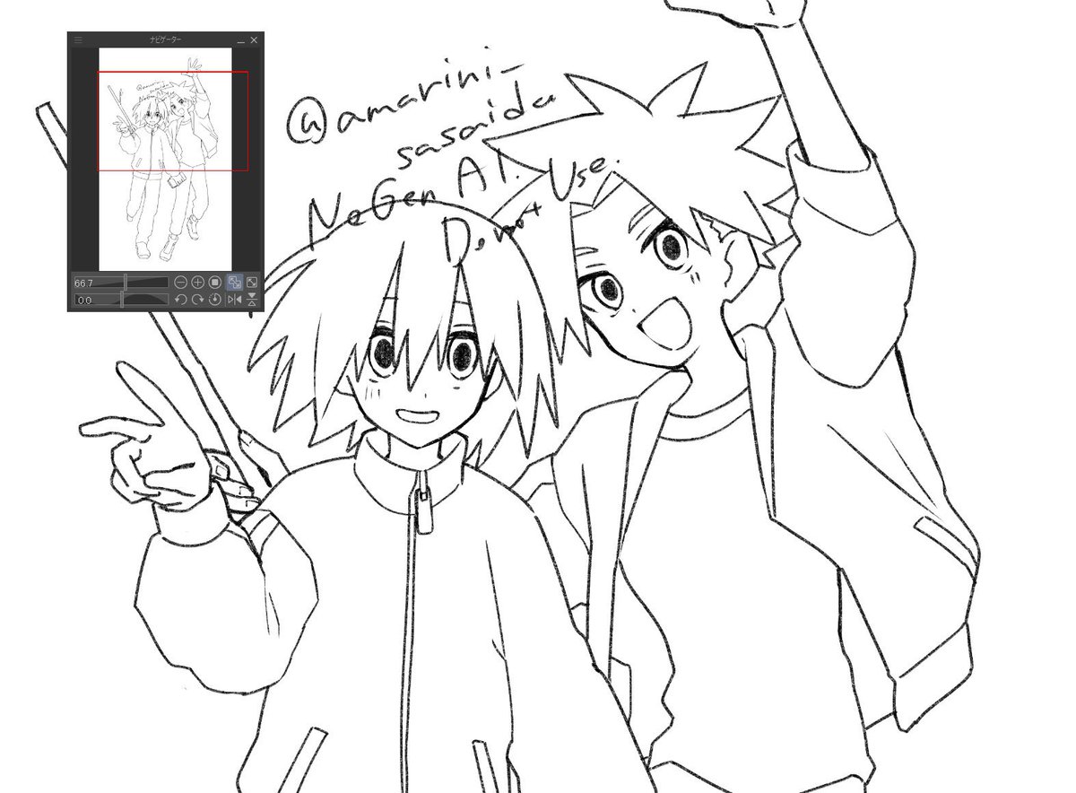 amarini_sasaida's tweet photo. とりあえず描き始めた🎮 https://t.co/1oltnEoOVJ