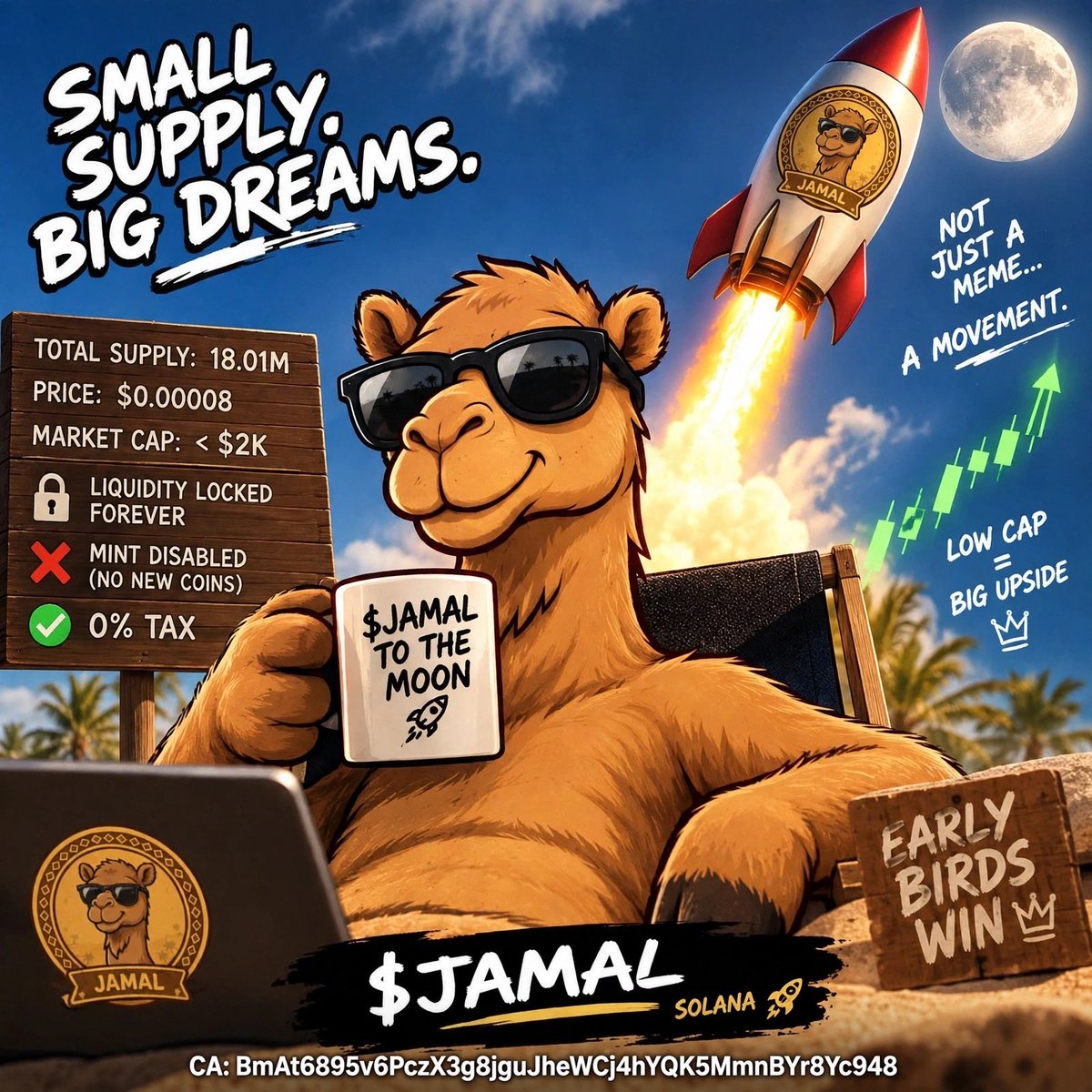 Jamalcoinsol's tweet photo. POV: You finally find the camel that knows the way

CA: BmAt6895v6PczX3g8jguJheWCj4hYQK5MmnBYr8Yc948

$JAMAL https://t.co/kvgJIz631m